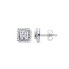 9k Diamond Milled Bezel 0.33ct Diamond Earrings