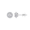 18k White Gold Halo 0.47ct Diamond Studs