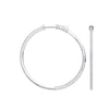 18k WG Skinny Hoops Set with 0.72ct diamond s Inside & Outside