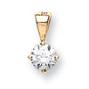 18k Yellow Gold 0.15ct Claw Set Diamond Pendant