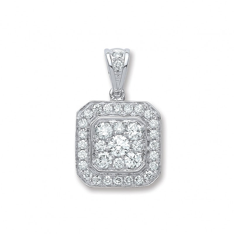 18k White Gold 0.50ct G/VS Diamond Pendant