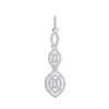 9k White Gold Drop 0.25ct Diamond Pendant