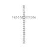 18k White Gold 0.35ct Diamond Set Cross