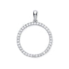 9k White Gold 0.33ct Circle of Life Diamond Pendant