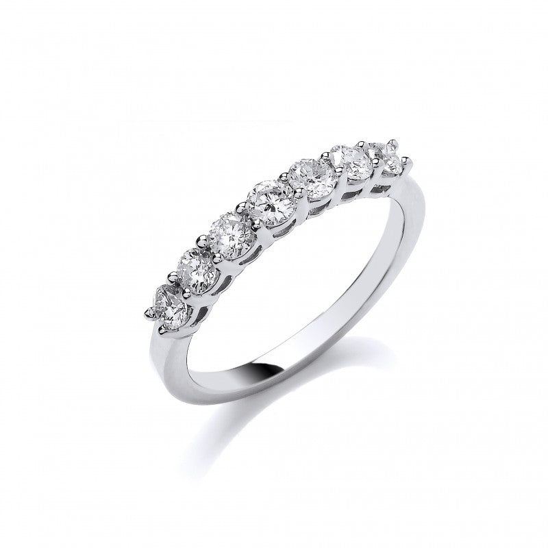 Platinum 0.70ct G/H-vs Diamond Ring
