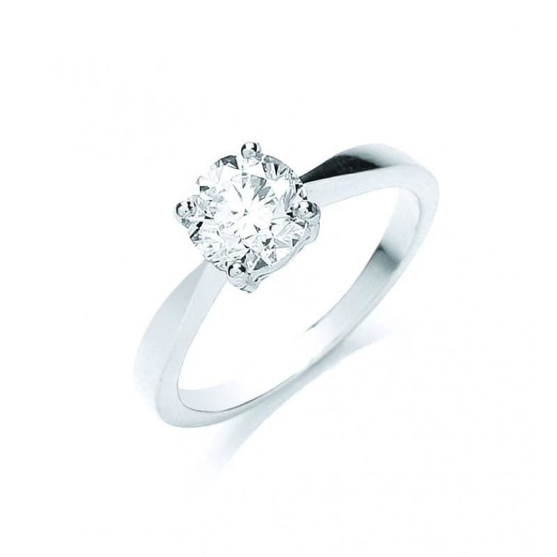 18k White Gold 1.00ct Diamond Engagement Ring