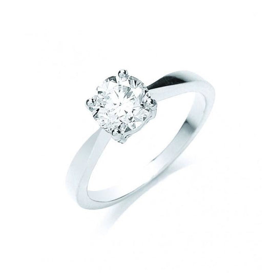 18k White Gold 1.00ct Diamond Engagement Ring