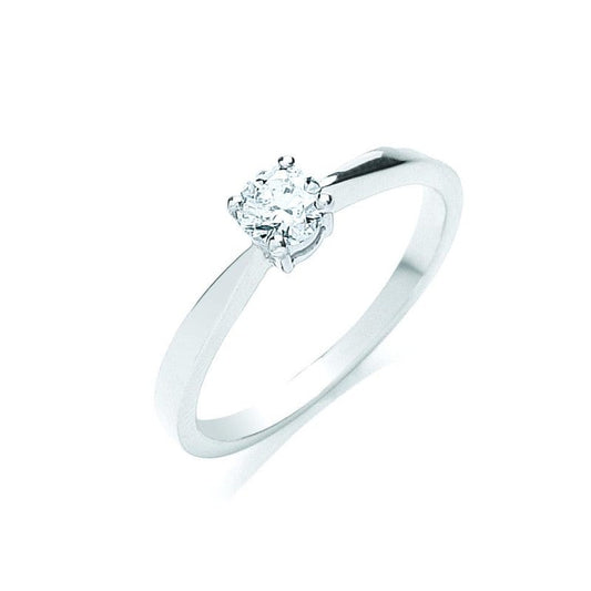 18k White Gold 0.35ct Diamond Engagement Ring