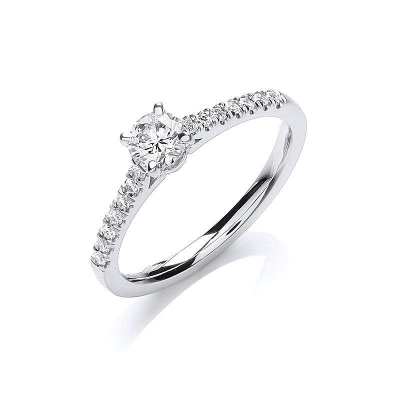 18k White Gold 0.45ct Solitaire Ring