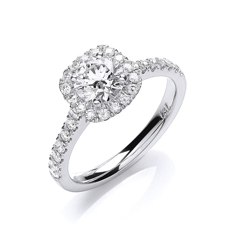 18k White Gold 1.00ct Engagement Ring