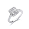 18k White Gold 0.83ct Diamond Ring