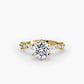 Solitaire with Eternity Pavé