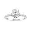 Oval Lab-grown Diamond Bridal Ring — down