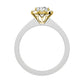 Oval Lab-grown Diamond Bridal Ring — front