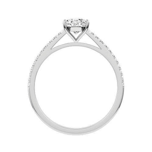 Oval Lab-grown Diamond Bridal Ring — front