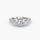 Three-Stone with Pavé Band