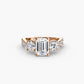 Three-Stone with Pavé Band 2