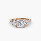Three-Stone with Pavé Band 3