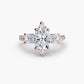 Three-Stone Ring with Pavé Band 4