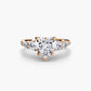 Five Stone Ring with Pavé Band