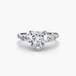 Five Stone Ring with Pavé Band