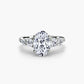 Five Stone Ring with Pavé Band