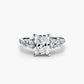Five Stone Ring with Pavé Band