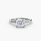 Solitaire with Shoulder Accents
