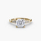 Solitaire with Shoulder Accents