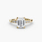 Solitaire with Shoulder Accents