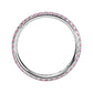 18k White Gold Pink Sapphire Eternity Ring