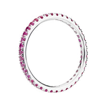 White Gold Ruby Eternity Ring