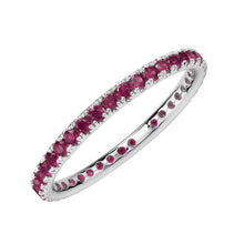 White Gold Ruby Eternity Ring