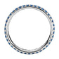 18k White Gold Blue Sapphire Eternity Ring