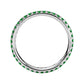 White Gold Emerald Eternity Ring