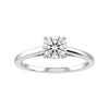 Round Lab-grown Diamond Bridal Ring — down