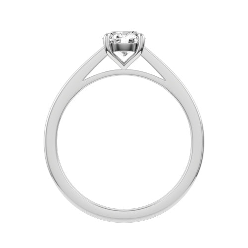 Round Lab-grown Diamond Bridal Ring — front