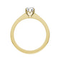 Round Natural Diamond Bridal Ring — front