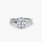 The Emerald Twist Pavé Ring