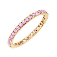 Pink Sapphire Eternity Ring