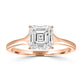 Asscher-Rose Gold|Asscher|14K Rose Gold|18K Rose Gold