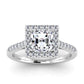Asscher-White Gold|Asscher|14K White Gold|18K White Gold|Platinum