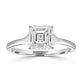 Asscher-White Gold|Asscher|14K White Gold|18K White Gold|Platinum