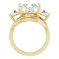 Golden Trio Solitaire Ring