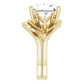 Golden Trio Solitaire Ring